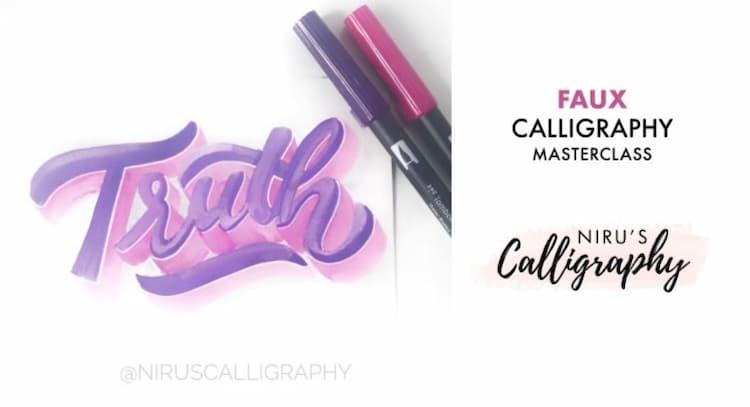 course | Faux Calligraphy Masterclass