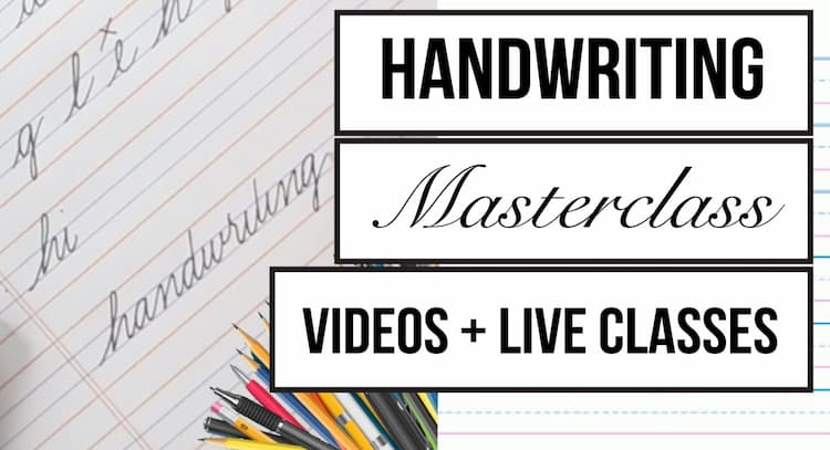course | Handwriting Masterclass (Live + Videos)